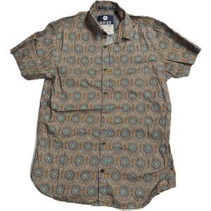 Noize Mens‎ Short Sleeve Button Down Shirt Medium